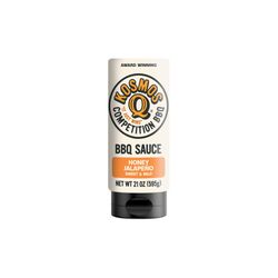 Kosmos Q Honey Jalapeno BBQ Sauce 21 oz