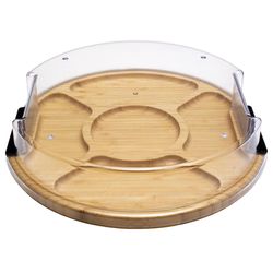 Totally Bamboo 12.75 in. L X 12 in. W X 2.88 in. Bamboo Charcuterie Board