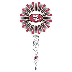 Spinfinity Designs Stainless Steel 14 in. San Francisco 49ers Wind Spinner Mini Set