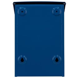 Architectural Mailboxes Marina Minimalist Galvanized Steel Wall Mount Blue Mailbox
