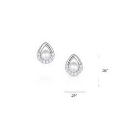 Montana Silversmiths Women's Cradled Sparkle Stud Teardrop Silver Earrings Water Resistant