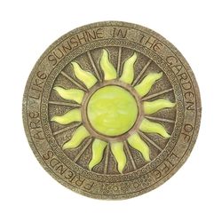 Summerfield Terrace Multi-color Polyresin 10.2 in. H X 10.2 in. L Garden of Life Stepping Stone