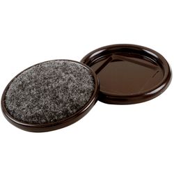 Shepherd Hardware Metal Cup Brown Round 1-1/4 in. W X 1-1/4 in. L 4 pk