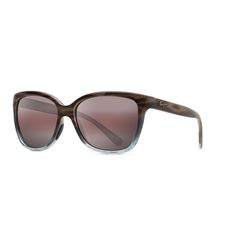 Maui Jim Starfish Sunglasses Women's Sandstone with Blue Frame Maui Rose Lens Polarized