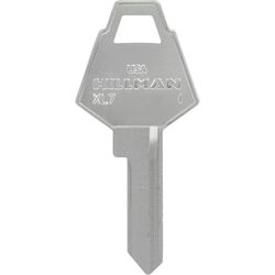 HILLMAN Mailbox Universal Key Blank XL7 Single Silver