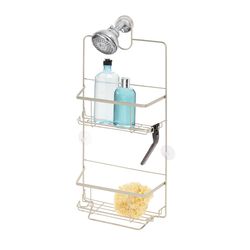 InterDesign Everett 23 in. H X 3.88 in. W X 10.1 in. L Satin Silver Shower Caddy
