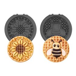 Dash MultiMaker 1 waffle Gray Metal Mini Waffle Removable Plates