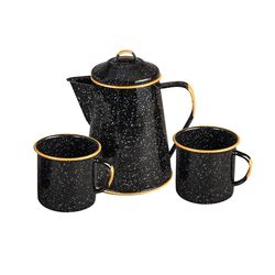 Granite Ware Outdoors Black Coffee Pot 3 pc