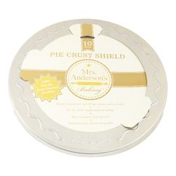 Mrs. Anderson's Baking 10 in. L Pie Crust Shield Silver