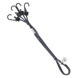 Keeper Black/Gray Bungee Cord 48 in. L X 0.315 in. 2 pk