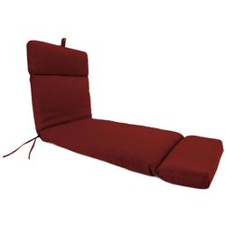 Jordan Manufacturing Red Olefin Chaise Lounge Cushion 3.5 in. H X 22 in. W X 72 in. L