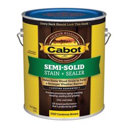 Cabot Semi-Solid Low VOC Semi-Solid Cordovan Brown Oil-Based Alkyd Deck and Siding Stain 1 gal