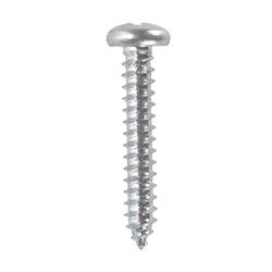 HILLMAN No. 8 Ga. X 1 in. L Phillips Pan Head Sheet Metal Screws 100 pk