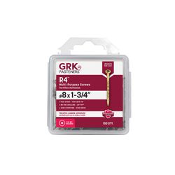 GRK Fasteners No. 8 X 1-3/4 in. L Star Climatek W-Cut Multi-Purpose Screws 100 pk