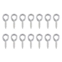 Ace 3/32 in. D X 5/8 in. L Zinc-Plated Steel Screw Eye 20 lb. cap. 14 pk