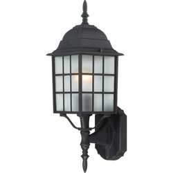 Nuvo Textured Black Switch Incandescent Lantern Fixture