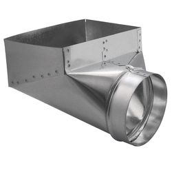 Imperial 10 in. H X 6 in. W Silver Galvanized Steel Register Boot