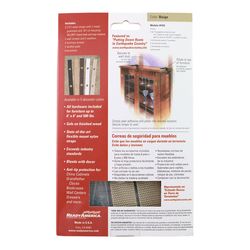 Quake Hold Ready America Nylon Self Adhesive Furniture Strap Beige Rectangle 1 in. W X 6 in. L 1 pk