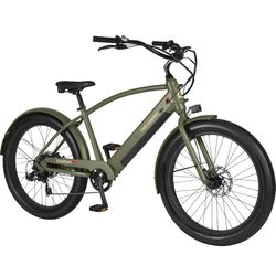 Retrospec Chatham Rev+ 2 Unisex Electric Beach Cruiser Matte Olive Drab