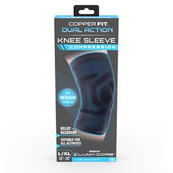 Copper Fit Dual Action Compression Knee Sleeve 1 pk