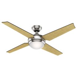 Hunter Sonic 52 in. Brushed Nickel LED Indoor Ceiling Fan