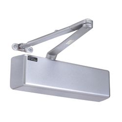 Tell Silver Aluminum/Steel Hydraulic Adjustable Door Closer Grade 1