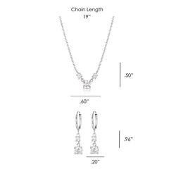Montana Silversmiths Women's Crystal Silver Jewelry Sets Water Resistant