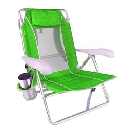 Kijaro 7-Position Lime Beach Beach Chair