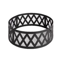 Living Accents 36 in. W Steel Round Wood Fire Pit
