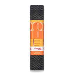 Con-Tact 4 ft. L X 12 in. W Black Non-Adhesive Shelf Liner