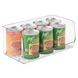 iDesign Linus Clear Storage Bin with Handles 5.25 in. H X 12 in. W X 6.25 in. D Stackable