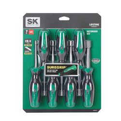 SK Tools Arrow Fasteners SAE Nut Driver Set 7 pc