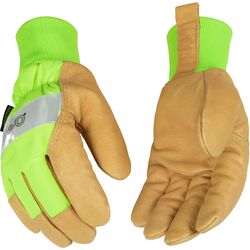 Kinco Men's Outdoor Hi-Viz Work Gloves Green XL 1 pair