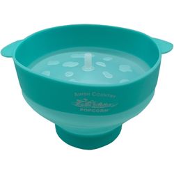 Amish Country Popcorn Clear/Teal 4 cups Air Microwave Popcorn Popper
