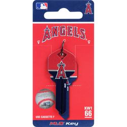 HILLMAN MLB Kwikset/66 KW1 House/Office Key Blank Single Blue/Red