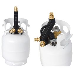 Flame King 1 lb Brass/Steel Propane Fitting