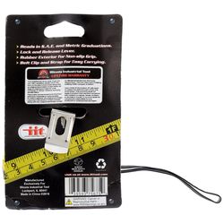 JMK Illinois Industrial Tool 16 ft. L X 3/4 in. W Rubber Cover Tape Measure