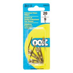 HILLMAN OOK Professional Picture Hanger 20 lb 3 pc