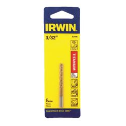 IRWIN 3/32 in. X 2-1/4 in. L High Speed Steel Drill Bit Straight Shank 1 pk
