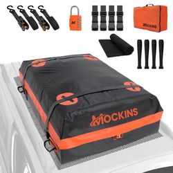 Mockins 20 CuFt Orange Waterproof Rooftop Bag  (53x40x17) Rooftop Bag Cars/SUVs 1 pk