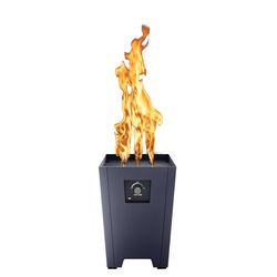 Live Outdoor FireStorm Series I 12 in. W Steel Classic Square Propane Fire Pit