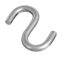 National Hardware Small Silver Stainless Steel 1-1/2 in. L Open S-Hook 55 lb 1 pk