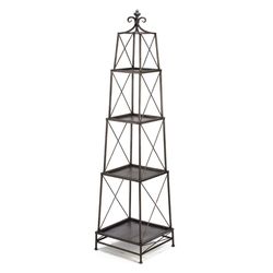 65.5 in. H X 16.25 in. W X 16.25 in. D Gray Metal Display Display