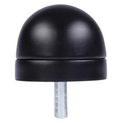 Brinks Commercial Steel Matte Brass/Black Door Stop Mounts to floor 1.75 in.