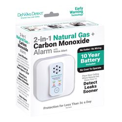 DeNova Detect Battery-Powered MEMS Gas and Carbon Monoxide Alarm