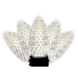 Holiday Bright Lights LED PS C9 Pure White 25 ct Christmas Light Bulbs