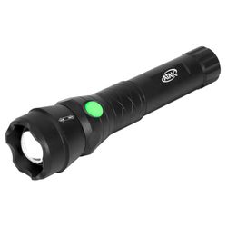 ATAK 500 lm Black LED Rechargeable Rechargeable Flashlight 18650 Battery
