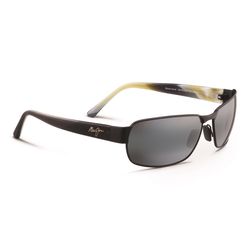 Maui Jim Black Coral Sunglasses Unisex Matte Black Frame Neutral Gray Lens Polarized
