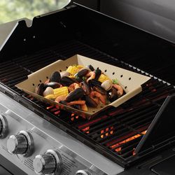 Mr. Bar-B-Q Steel Grill Wok 12 in. L X 12 in. W 1 pk