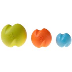 West Paw Zogoflex For Dog Orange Plastic Jive Ball Dog Toy Small 1 pk